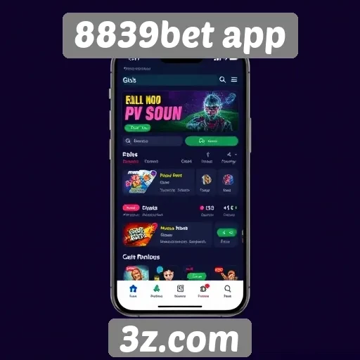 Layout e design do 8839bet app em foco